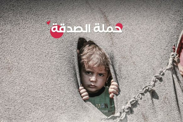 A child from camps in northwest Syria